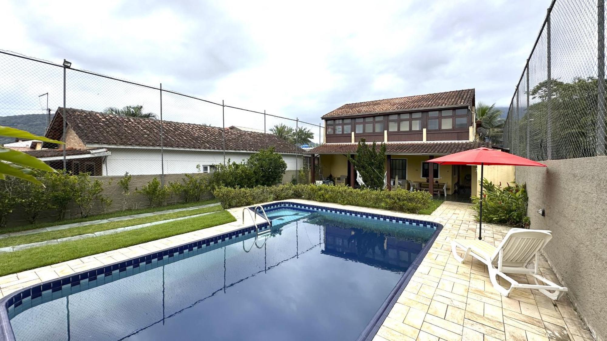 Casa C Piscina A 700M Da Praia De Caraguatatuba Sp Exterior photo