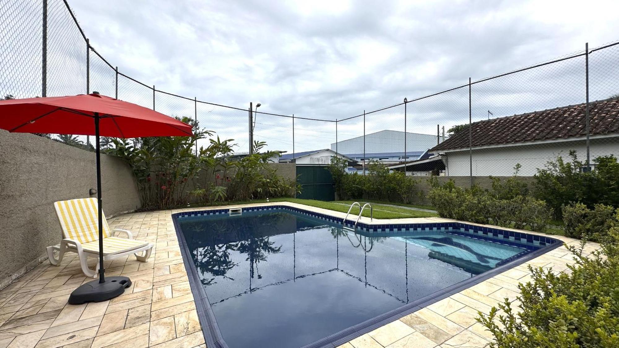 Casa C Piscina A 700M Da Praia De Caraguatatuba Sp Exterior photo